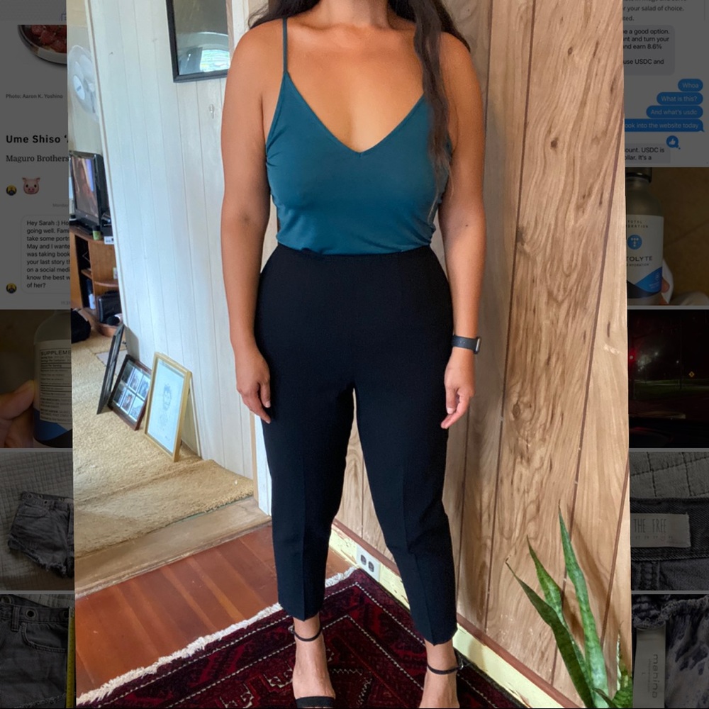 Vintage Ann Taylor high waist crop ankle pants